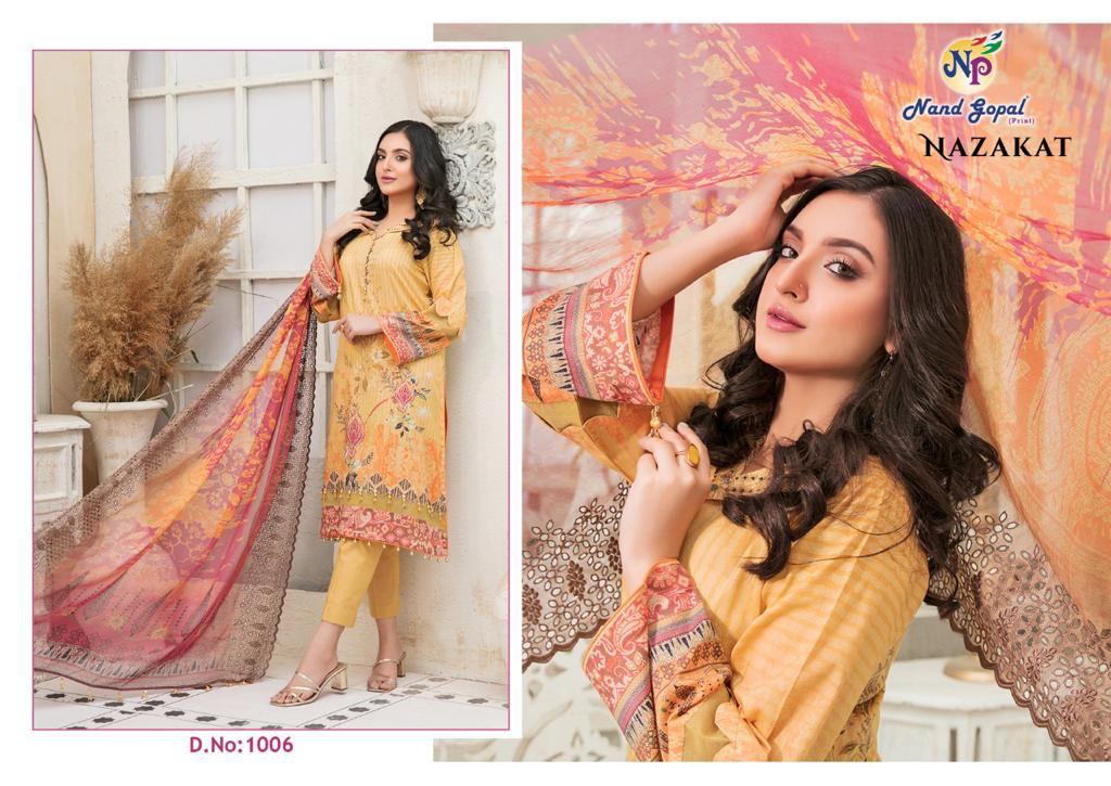 Nand Gopal Nazakat 1 Daily Wear Wholesale Dress Material Collection